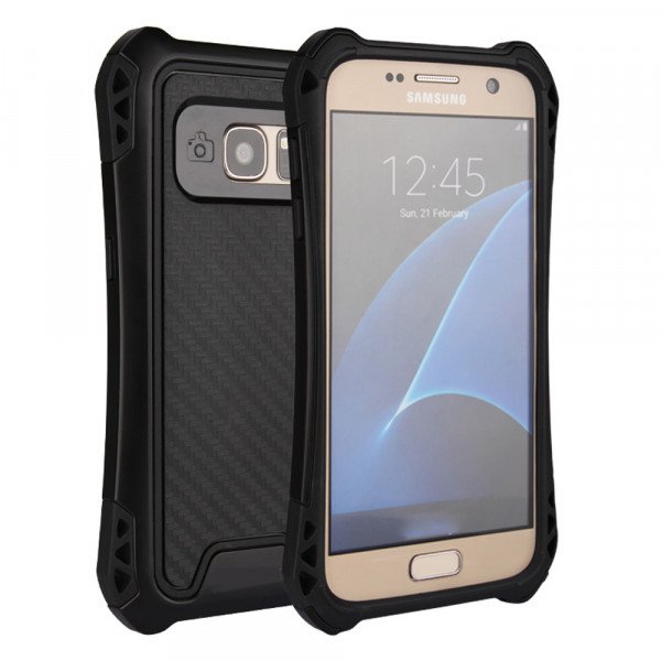 Wholesale Galaxy S7 Tech Armor Hybrid Case (Black)